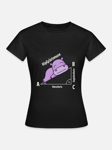 Mathelehrer Hipotenuse Mathe - Frauen T-Shirt - Schwarz