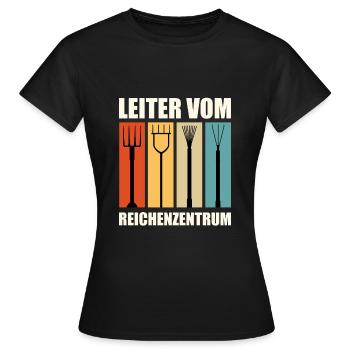 Leiter vom Rechenzentrum - Frauen T-Shirt - Schwarz - Vorne - AI Model Female 172 dark (172cm)