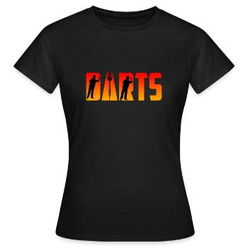 Fléchettes Fléchettes Flèches Fléchettes Accessoires Fléchettes Fléchettes - T-shirt Femme - noir - Devant - AI Model Female 172 dark (172cm)
