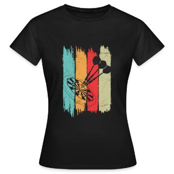 Fléchettes Fléchettes Fléchettes Fléchettes Fléchettes - T-shirt Femme - noir - Devant - AI Model Female 172 dark (172cm)