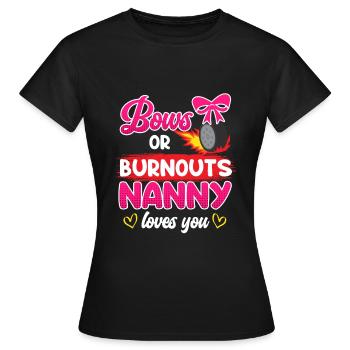 Boucle ou burnout love you childkinder - T-shirt Femme - noir - Devant - AI Model Female 172 dark (172cm)