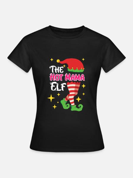 The Elf Mutter Elfe - Frauen T-Shirt - Schwarz