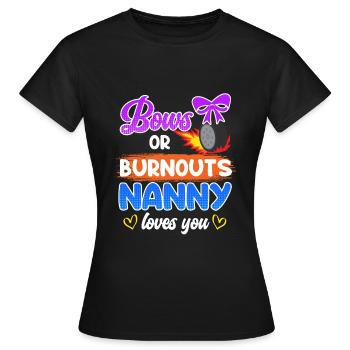 Boucle ou burnout love you childkinder - T-shirt Femme - noir - Devant - AI Model Female 172 dark (172cm)