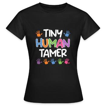 Jardin d’enfants Kinderzähmer Jardin d’enfants Erzieher - T-shirt Femme - noir - Devant - AI Model Female 172 dark (172cm)