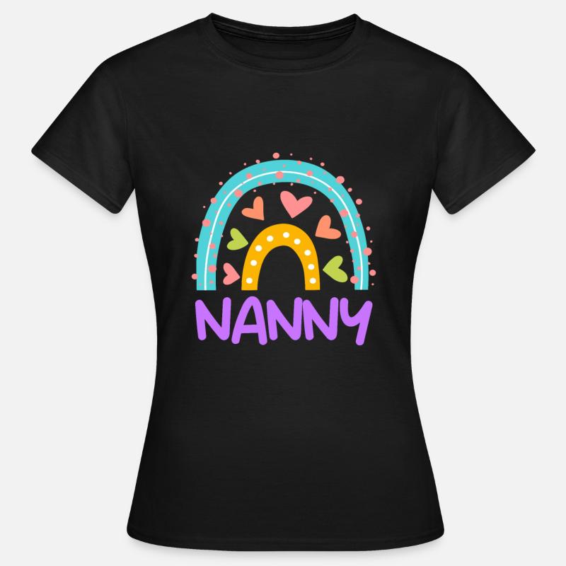Regenbogen Liebe ich bin eine Tagesmutter - Frauen T-Shirt - Schwarz