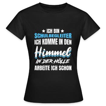 Ich arbeite in der Hölle Schulbegleiter - Frauen T-Shirt - Schwarz - Vorne - AI Model Female 172 dark (172cm)