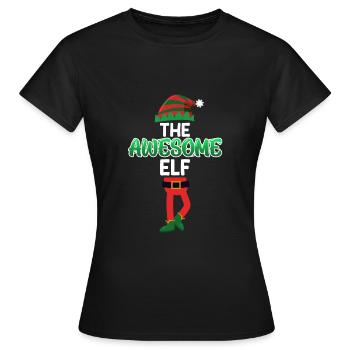 The awesome Elf incredible elf - Women's T-Shirt - black - Front - AI Model Female 172 dark (172cm)