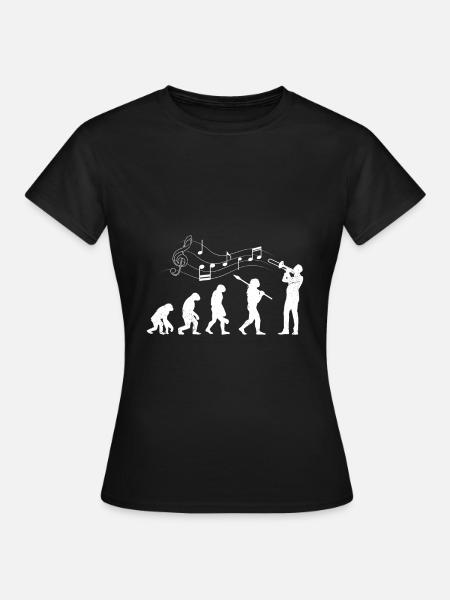 Evolution Trombone Je joue du Trombone - T-shirt Femme - noir