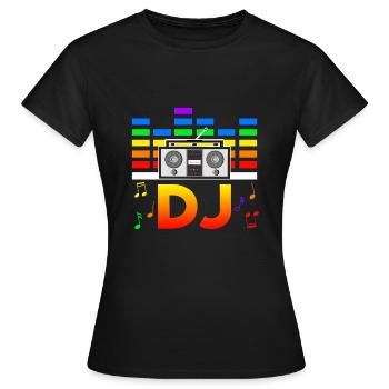 Rave Festival Techno Disko DJ Festival - Frauen T-Shirt - Schwarz - Vorne - AI Model Female 172 dark (172cm)