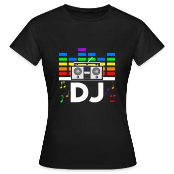 Rave Festival Techno Disko DJ Festival - Frauen T-Shirt - Schwarz - Vorne - AI Model Female 172 dark (172cm)
