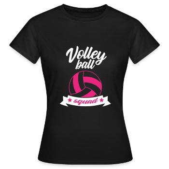 Équipe de volley-ball - T-shirt Femme - noir - Devant - AI Model Female 172 dark (172cm)