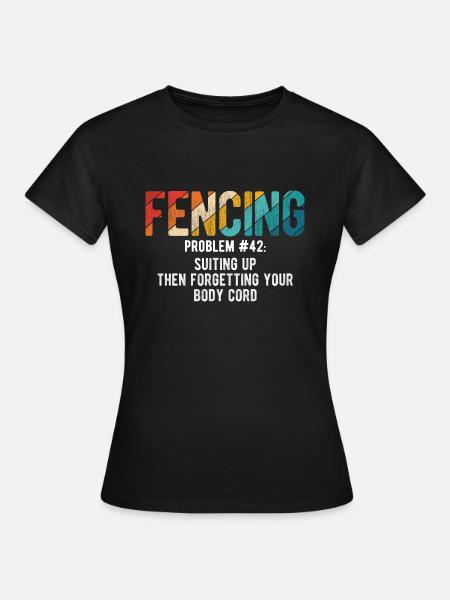 Fechten - Frauen T-Shirt - Schwarz