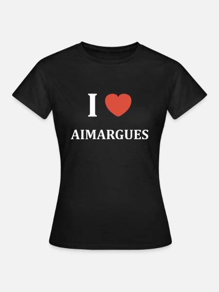 i love Aimargues - T-shirt Femme - noir