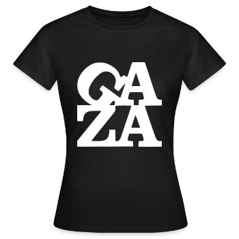 Gaza - T-shirt Femme - noir - Devant - AI Model Female 172 dark (172cm)