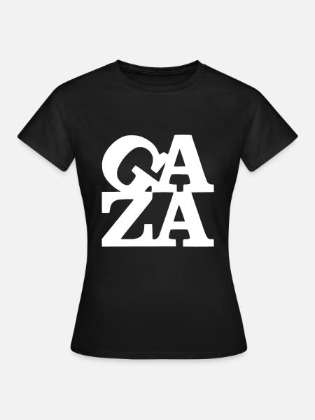 Gaza - Dame-T-shirt - sort