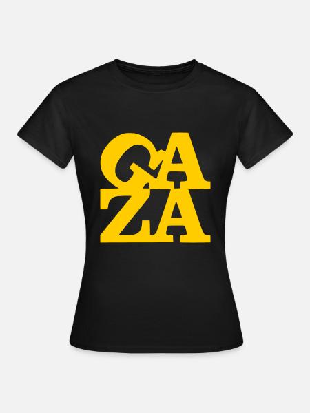 Gaza - Dame-T-shirt - sort