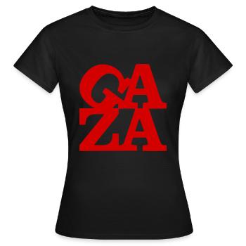 Gaza - T-shirt Femme - noir - Devant - AI Model Female 172 dark (172cm)