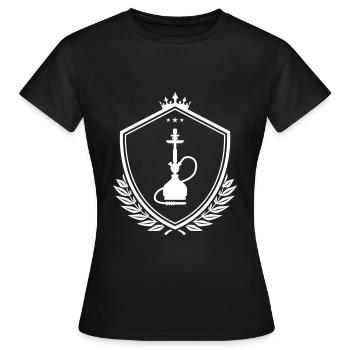 Bong Smoking Coat of Arms - Women's T-Shirt - black - Front - AI Model Female 172 dark (172cm)