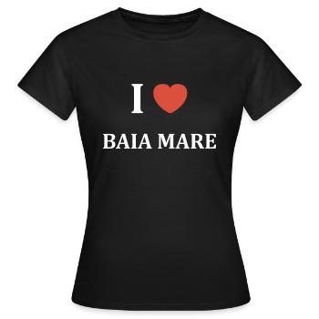 I LOVE Baia Mare - T-shirt Femme - noir - Devant - AI Model Female 172 dark (172cm)