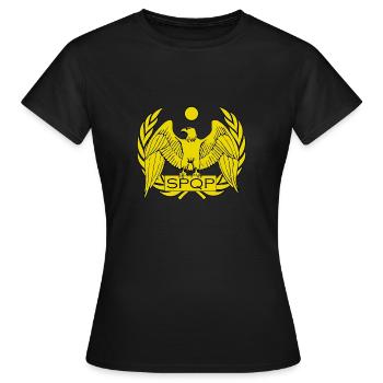 Romain Empire Romain Romain SPQP Polonia Pologne - T-shirt Femme - noir - Devant - AI Model Female 172 dark (172cm)