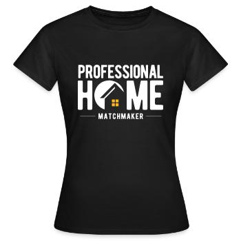 Immobilien-Händler Für Immobilien-Makler - Frauen T-Shirt - Schwarz - Vorne - AI Model Female 172 dark (172cm)