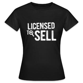 Immobilien-Händler Für Immobilien-Makler - Frauen T-Shirt - Schwarz - Vorne - AI Model Female 172 dark (172cm)