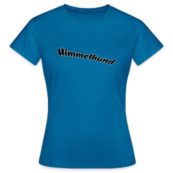 Sky Dog - Women's T-Shirt - antique blue sapphire heather - Front - AI Model Female 172 dark (172cm)