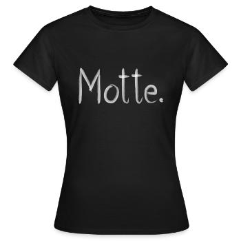 MOTTE - T-shirt Femme - noir - Devant - AI Model Female 172 dark (172cm)