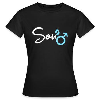 fils - T-shirt Femme - noir - Devant - AI Model Female 172 dark (172cm)