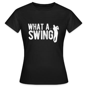 Golfplatz zum Golfen Golf - Frauen T-Shirt - Schwarz - Vorne - AI Model Female 172 dark (172cm)