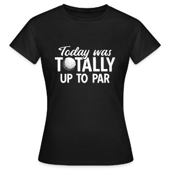 Golfplatz zum Golfen Golf - Frauen T-Shirt - Schwarz - Vorne - AI Model Female 172 dark (172cm)