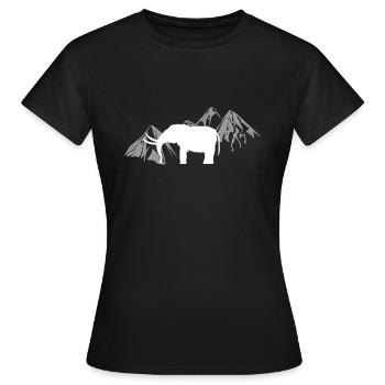 mammouth - T-shirt Femme - noir - Devant - AI Model Female 172 dark (172cm)