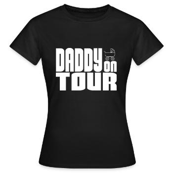 Papa en tournée - T-shirt Femme - noir - Devant - AI Model Female 172 dark (172cm)