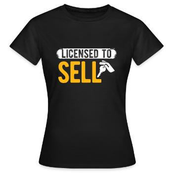 Immobilien-Händler Für Immobilien-Makler - Frauen T-Shirt - Schwarz - Vorne - AI Model Female 172 dark (172cm)