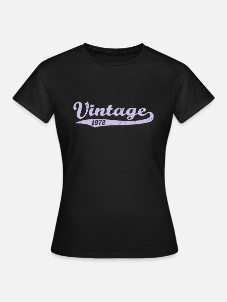 Vintage 1972 - T-shirt Femme - noir