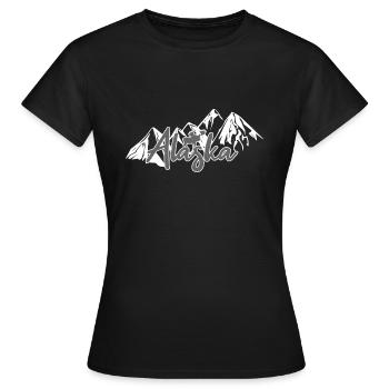 Alaska - Women's T-Shirt - black - Front - AI Model Female 172 dark (172cm)