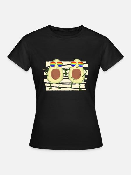 Avocado LGBTQ Gay Pride LGBT - Frauen T-Shirt - Schwarz