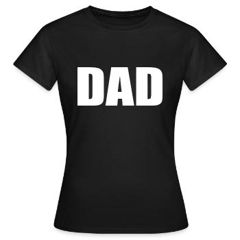Dad - T-shirt Femme - noir - Devant - AI Model Female 172 dark (172cm)