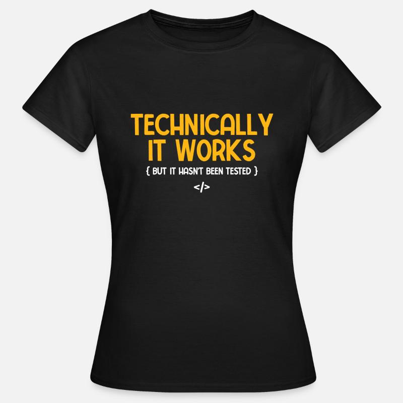 Software Ingenieur Informatiker Programmierer - Frauen T-Shirt - Schwarz