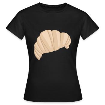 Croissant Symbol Essen - T-shirt Femme - noir - Devant - AI Model Female 172 dark (172cm)