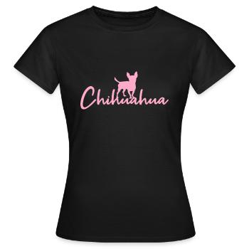 Chihuahua - Maglietta da donna - nero - Fronte - AI Model Female 172 dark (172cm)