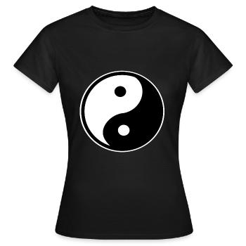 Ying Yang - Women's T-Shirt - black - Front - AI Model Female 172 dark (172cm)