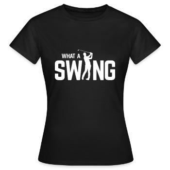 Golfplatz zum Golfen Golf - Frauen T-Shirt - Schwarz - Vorne - AI Model Female 172 dark (172cm)