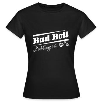 Bad Boll - Lieblingsort mit Stadtnamen - Frauen T-Shirt - Schwarz - Vorne - AI Model Female 172 dark (172cm)