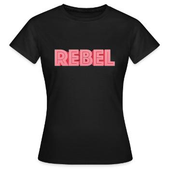 Rebel - Women's T-Shirt - black - Front - AI Model Female 172 dark (172cm)