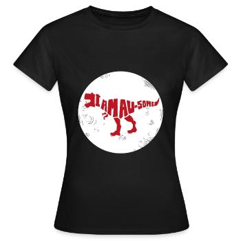 Dinosaure. Je suis un style génial. Animaux. Préhistoire - T-shirt Femme - noir - Devant - AI Model Female 172 dark (172cm)