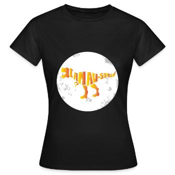 Dinosaure. Je suis un style génial. Animaux. Préhistoire - T-shirt Femme - noir - Devant - AI Model Female 172 dark (172cm)