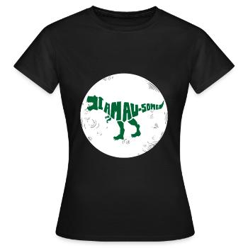 Dinosaure. Je suis un style génial. Animaux. Préhistoire - T-shirt Femme - noir - Devant - AI Model Female 172 dark (172cm)