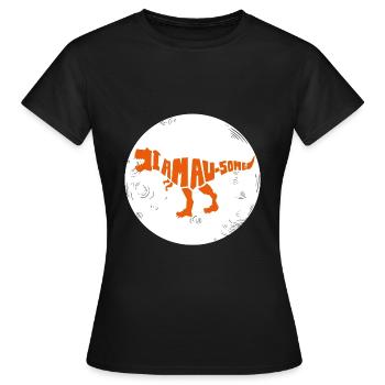 Dinosaure. Je suis un style génial. Animaux. Préhistoire - T-shirt Femme - noir - Devant - AI Model Female 172 dark (172cm)