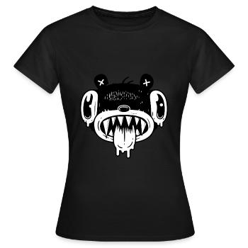 monstre - T-shirt Femme - noir - Devant - AI Model Female 172 dark (172cm)